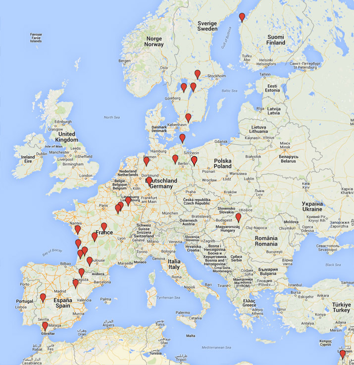 Résultat de recherche d'images pour "carte migration des grues"