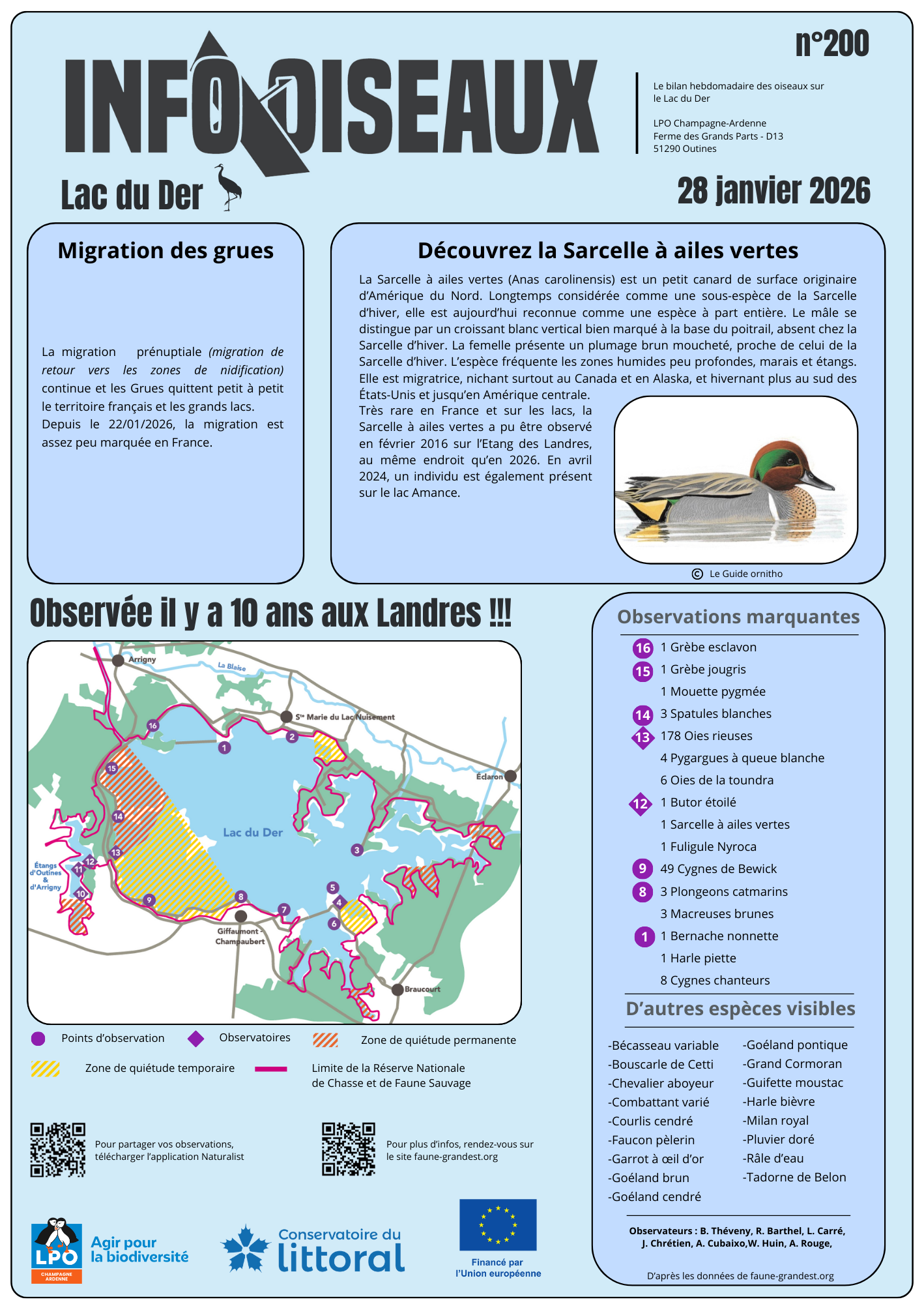 info oiseaux lac du der n200
