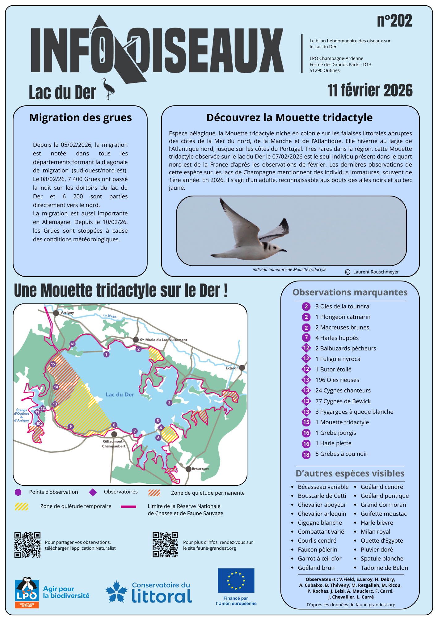 info oiseaux lac du der n202