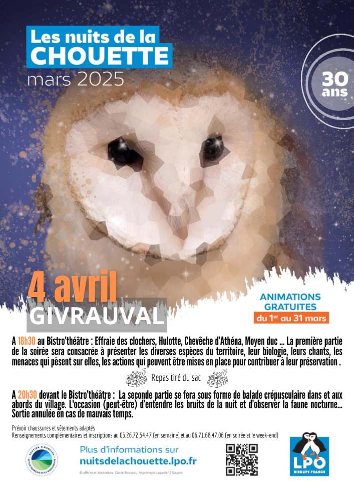 nuit de la chouette givrauval 4 avril