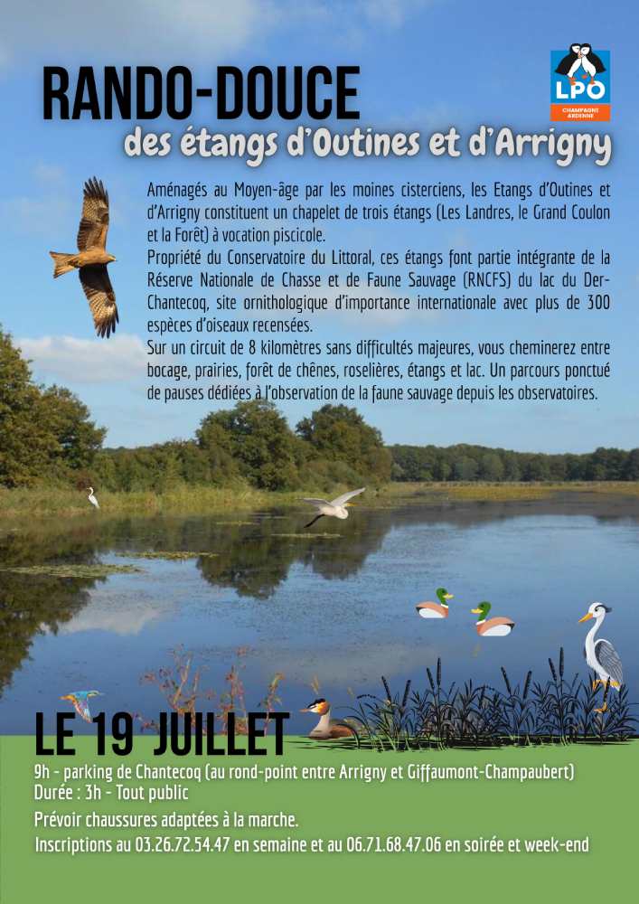 rando douce des étangs
