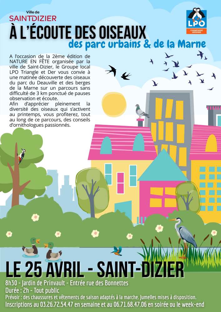 Affiche ville de St Dizier sortie saint dizier nature en fete 2