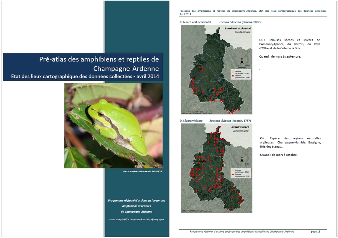 Pré-atlas des amphibiens et reptiles de Champagne-Ardenne (avril 2014)